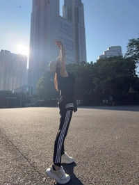 朝から☀️身体を動かすと気持ちがよい✌️