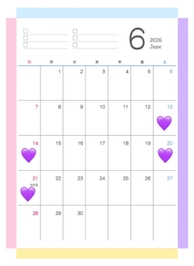 6月の出勤予定