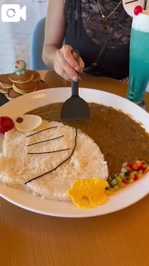 ドラえもんじゃカレｰの大きさ‼️どうよ？わかるかな？