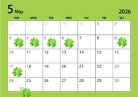 5月の出勤予定