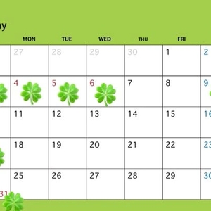 5月の出勤予定