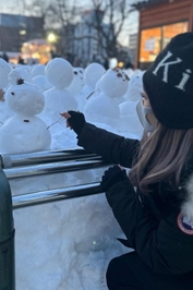真冬でもかき氷🍧を食べにゆく女の寒さ対策😂👍