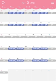 ♡5月の予定♡