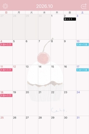 10月の予定🗓️