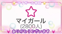 💌 マイガール登録者数♡2800人突破💌