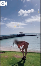 【すみれ♡動画】blog.12 海に来ました✨