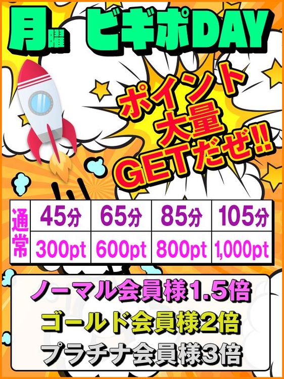 月曜日はポイントが超お得☆のイベント画像