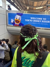 強風🌀でもディズニｰランドへゆきます。👍👍