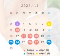 🤍11月出勤予定🖤