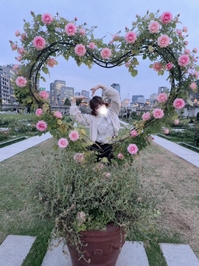 バラ園で🌹💗