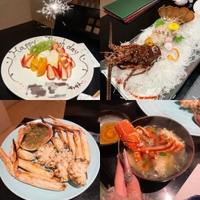 先祝いごはんで満腹あみちゃん♡次はお兄さんの番？