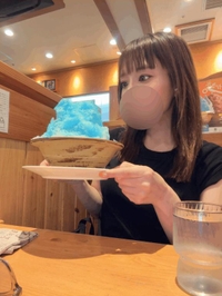 喉が渇いたから🫟かき氷🍧食べに来たあ。