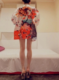 今日のお店服の後ろだよお😇👋