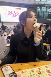 あいぱくで食べたソフトクリーム🍦