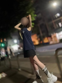 夜のお散歩は気持ちがよい🌃。