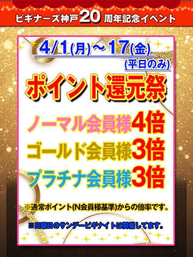 ★20周年特別イベント★ポイント還元祭サムネイル01
