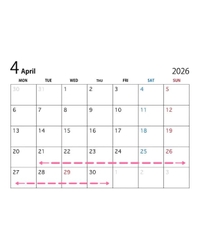 4月予定♩