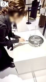 棒にフライパンが当ると...『あ』ばっかり言うの🫩🫩